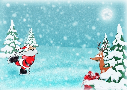 Christmas santa reindeer gifts Photo