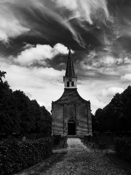 Gereja belanda awan langit