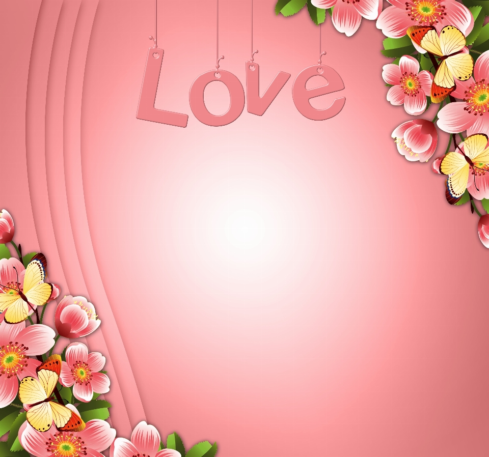 Background romantic color design