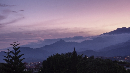 Foto Cali
 colombia atardecer azul