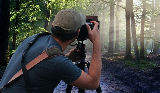 Fotograf natur kamera mann Foto