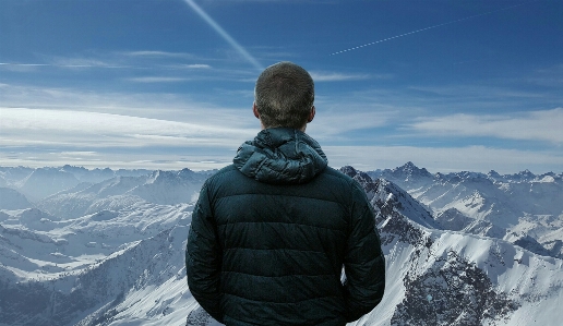 Mountain hiking man sport Photo