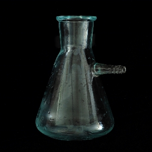 Foto Erlenmeyer
 azul vidro química