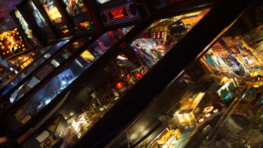 Pinball gaming entertainment lights Photo