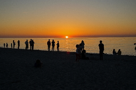 Sea sunset sky sunrise Photo