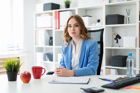 Girl young business businesswoman Photo