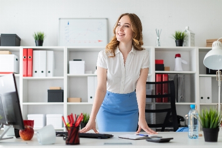 Girl young business businesswoman Photo