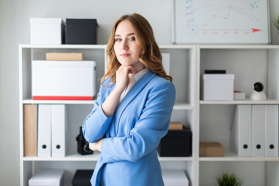 Girl young business businesswoman