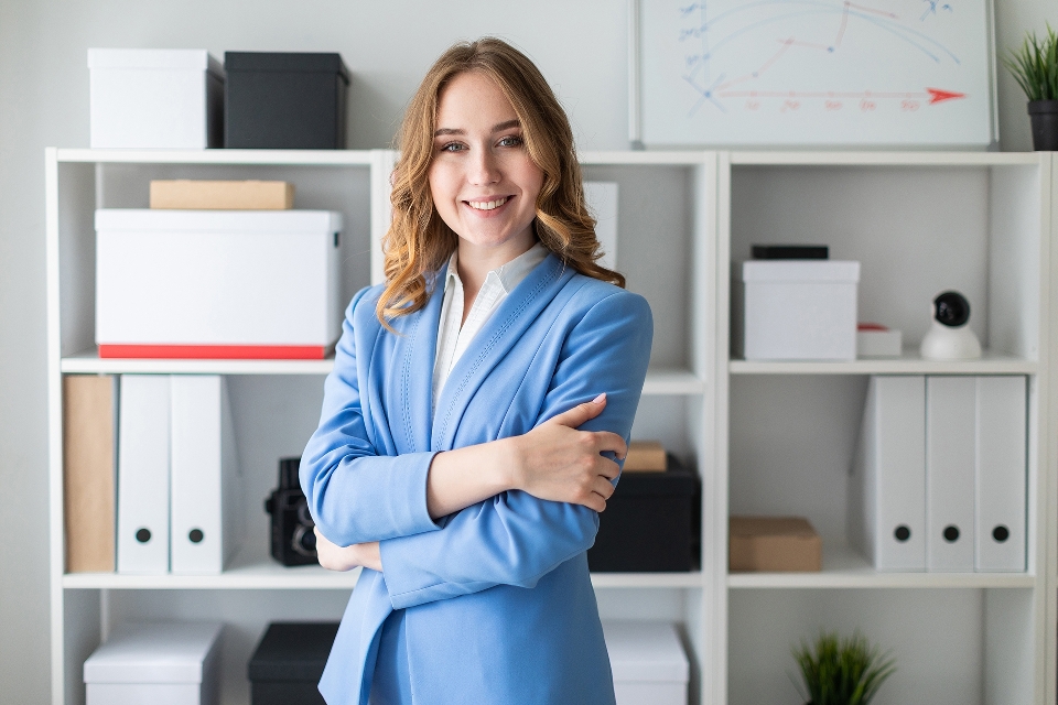 Girl young business businesswoman