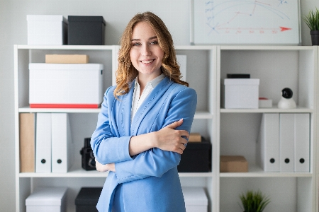 Girl young business businesswoman Photo