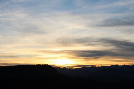 Sky afterglow horizon cloud Photo