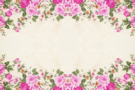 Flower background floral border Photo