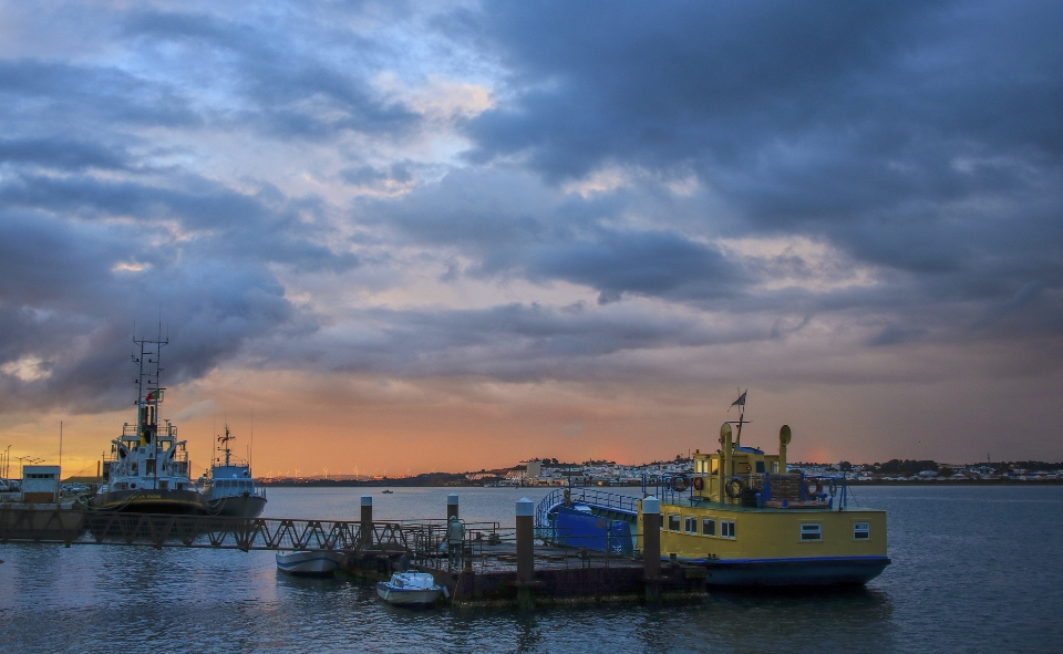 Sky boat waterway cloud