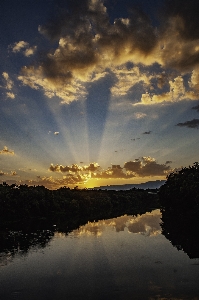 Clouds sky nature sunset Photo