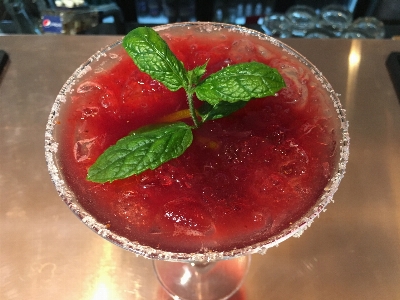 Cocktail strawberry drink non alcoholic beverage Photo