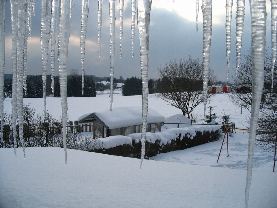 Invierno mundo maravilloso carámbano
 nieve