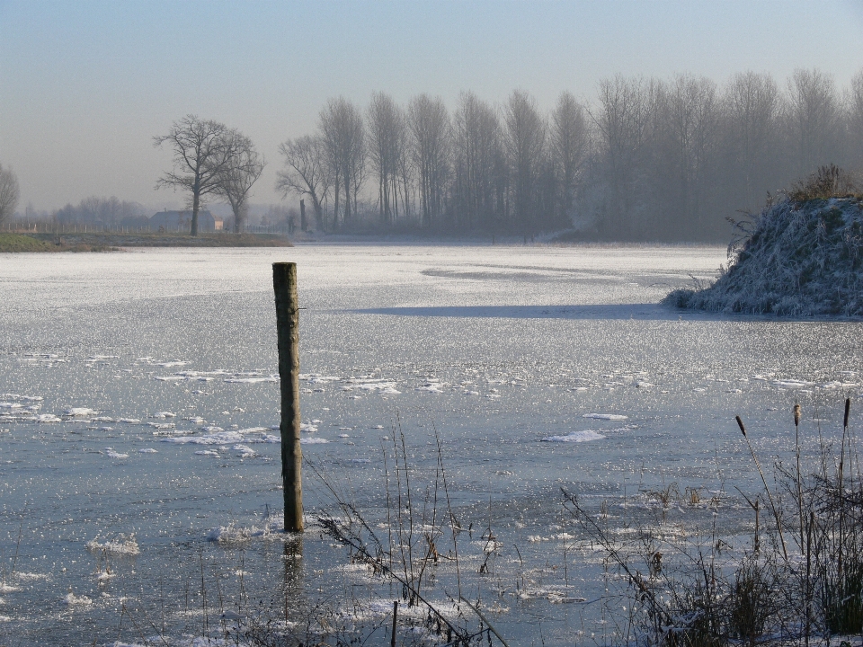 Winter landschaft eis schnee