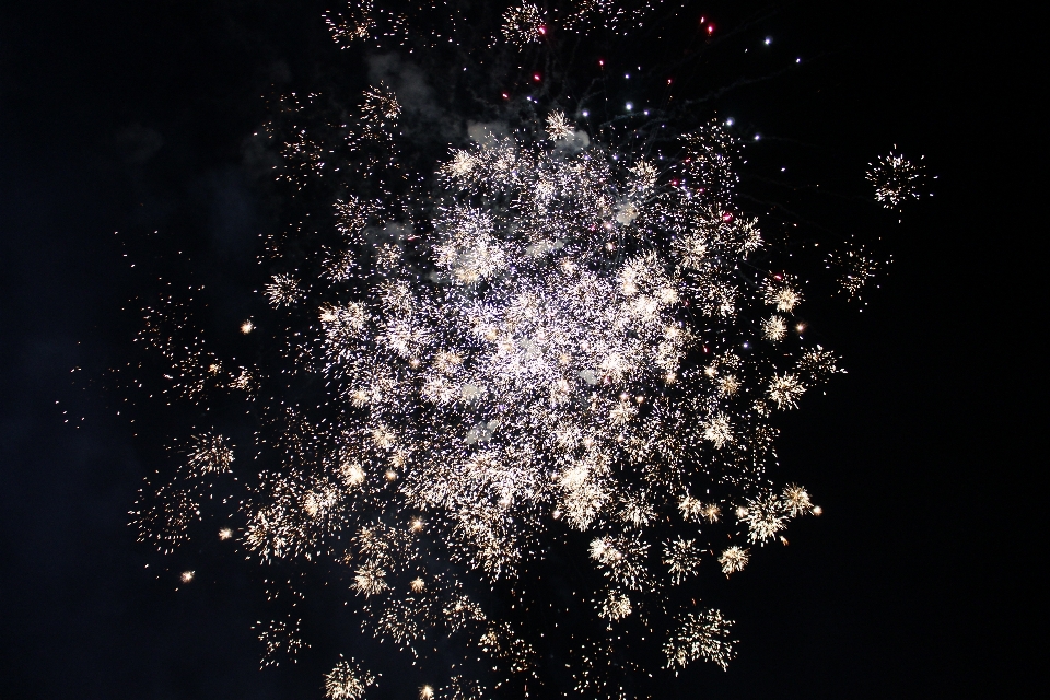 Fireworks night sky nature