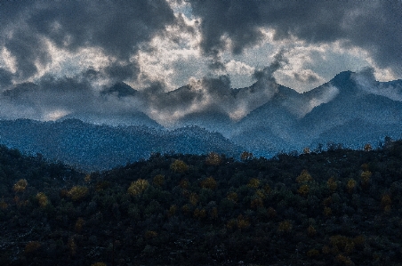 Foto Paisagem montanha nascer do sol cenário