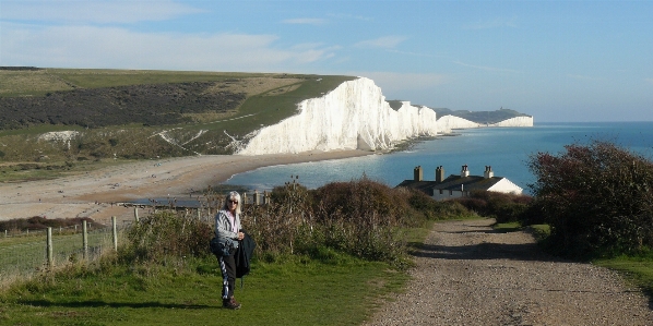 Seven sisters eastbourne coast cliff Photo