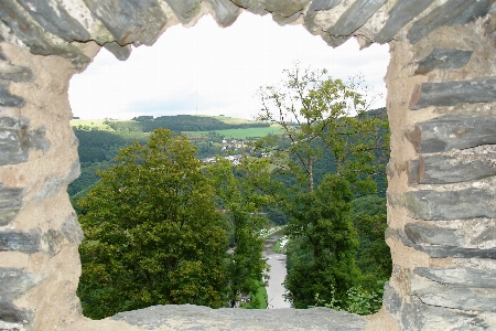 Through castle ruins luxembourg Photo