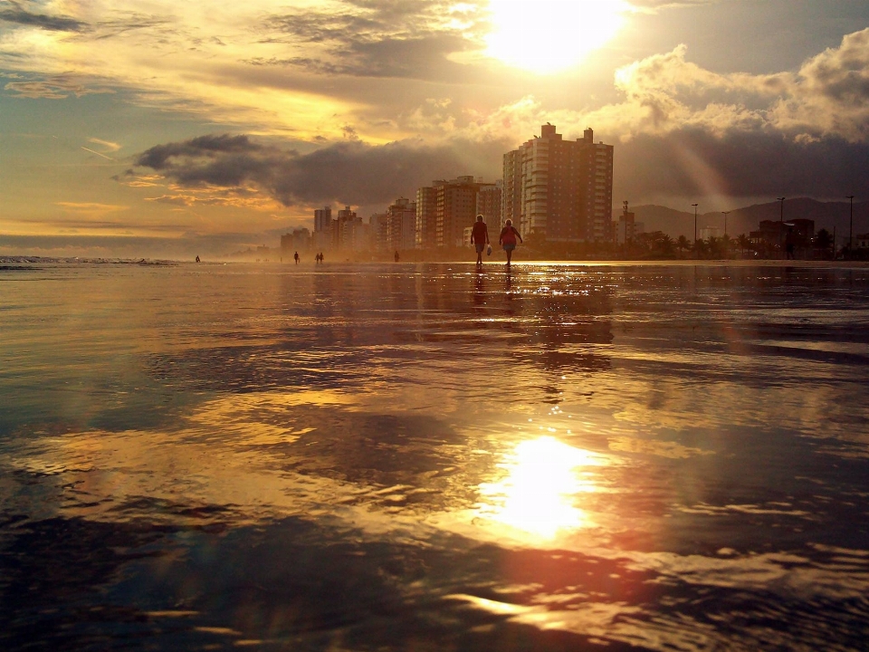 Güneş refleks gökyüzü ufuk