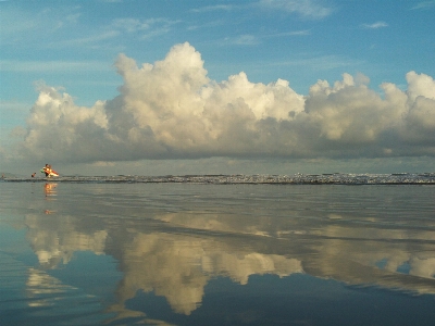 Sun sky reflection cloud Photo