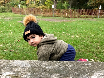 Winter baby black hat Photo