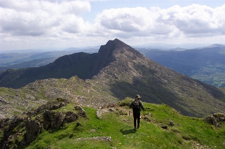 Snowdon wales highland ridge Photo