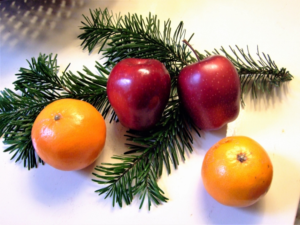 Orange christmas natural foods fruit