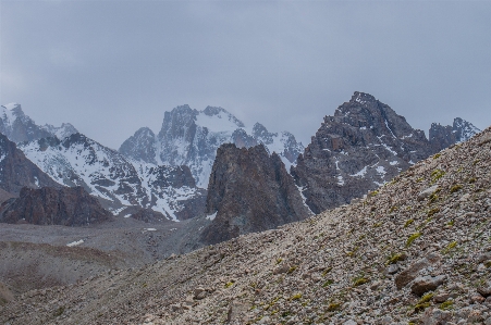 Mountains kyrgyzstan mountainous landforms mountain Photo