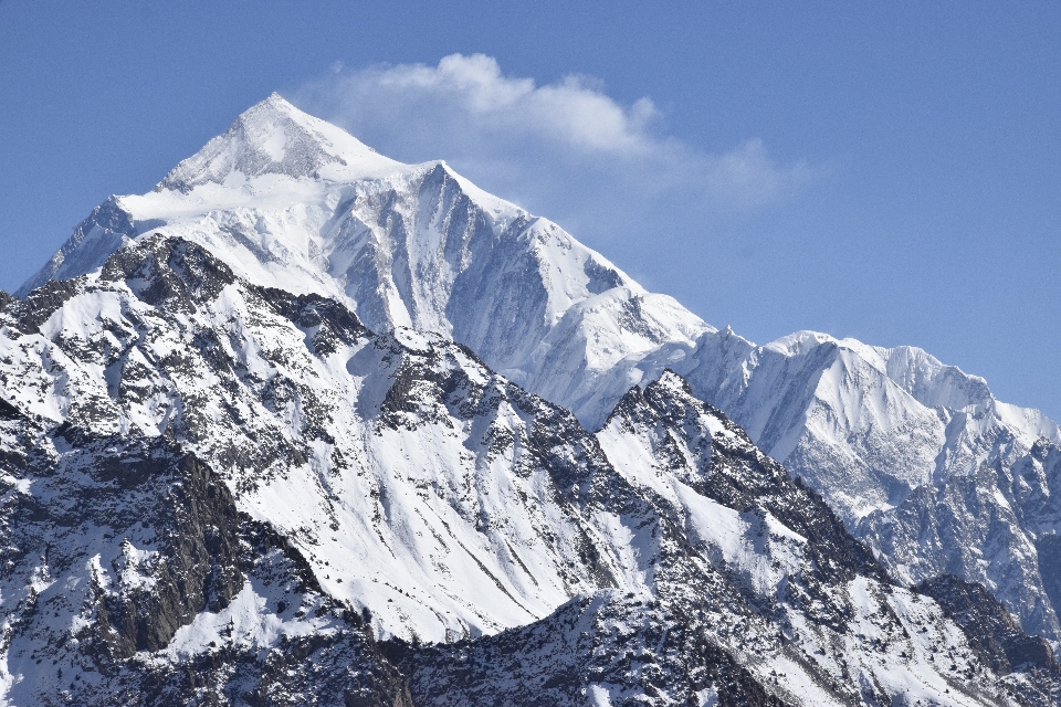 Pakistan mountains snow winter