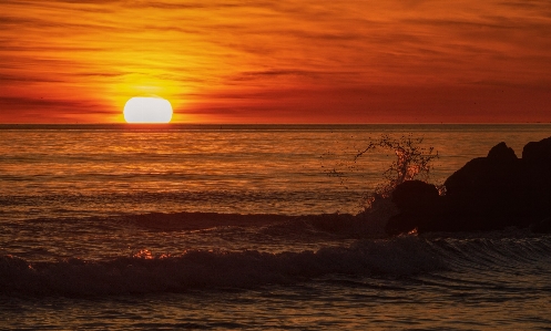 Photo Coucher de soleil mer horizon