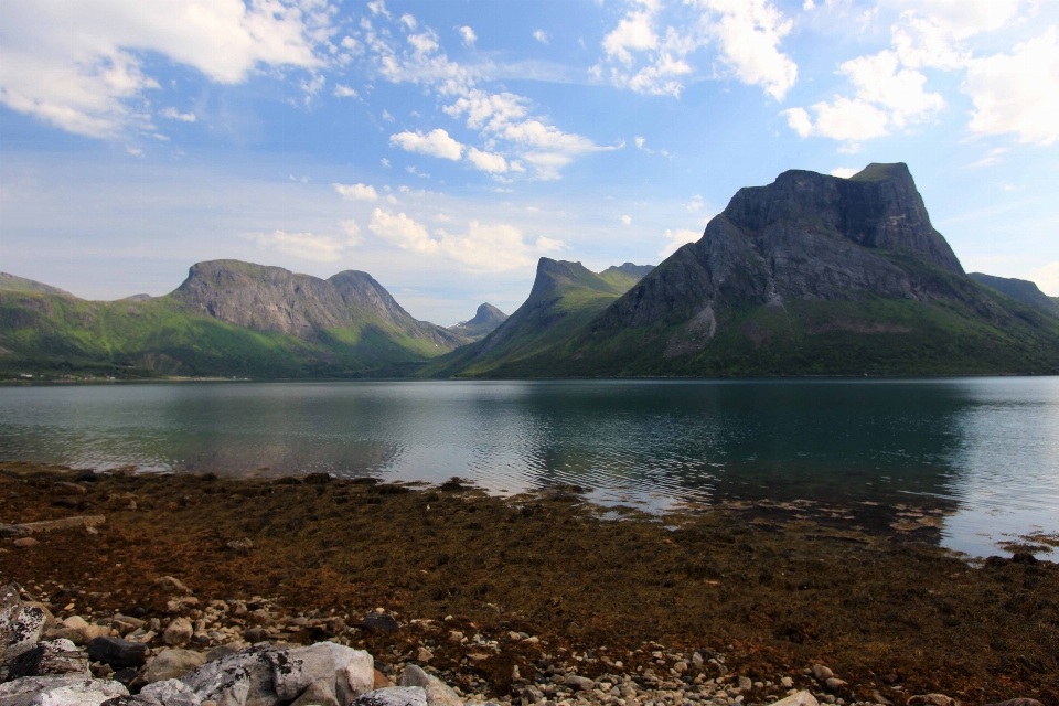 Norwegen hochland berg see
