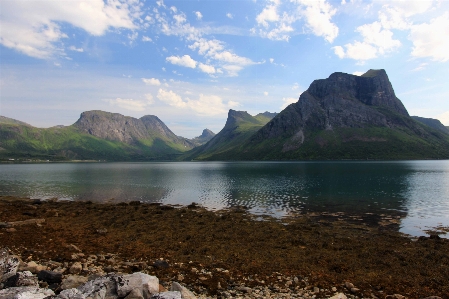 Norway highland mountain loch Photo