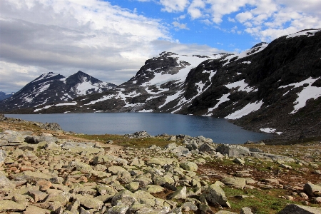 Norway wilderness mountain tarn Photo