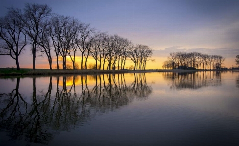 Nature reflection water sky Photo