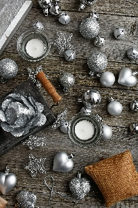 Decoration silver white celebration Photo