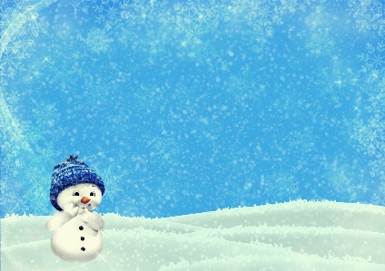 Christmas snowman snowy winter Photo