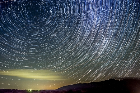 Foto Stelle sentieri
 notte cielo