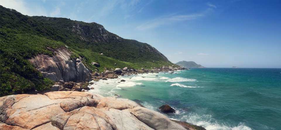 Oceano spiaggia onde sabbia