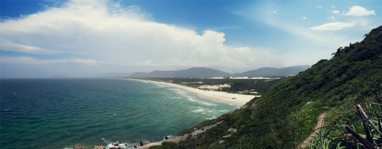 海洋 ビーチ 雲 波 写真