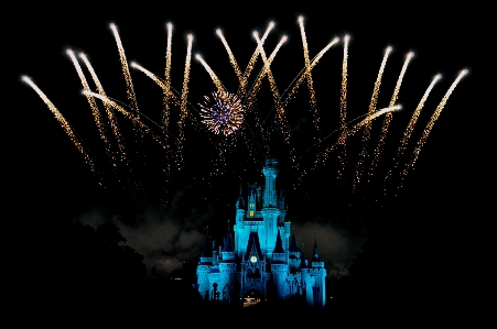 Disney world fireworks event darkness Photo