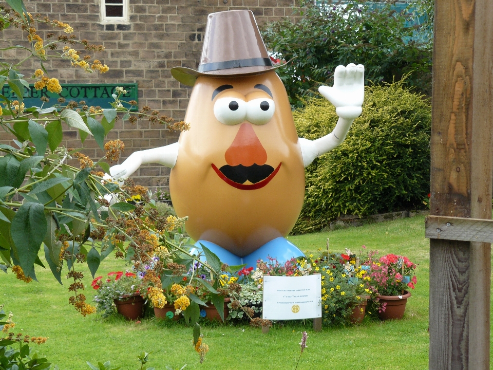 Mr potato head belper derbyshire lawn ornament