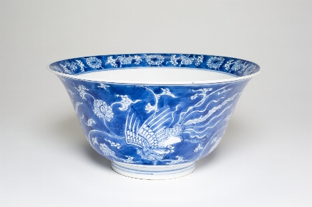 Porcelain blue and white bowl Photo