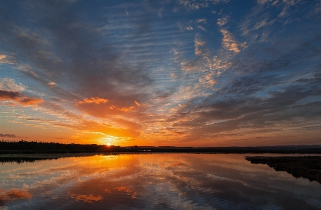 Sunset evening sky afterglow Photo