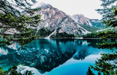 Natural landscape body of water nature mountain Photo