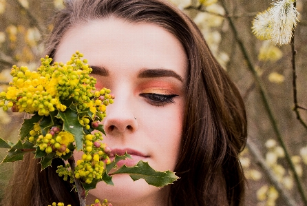 People in nature face hair Photo