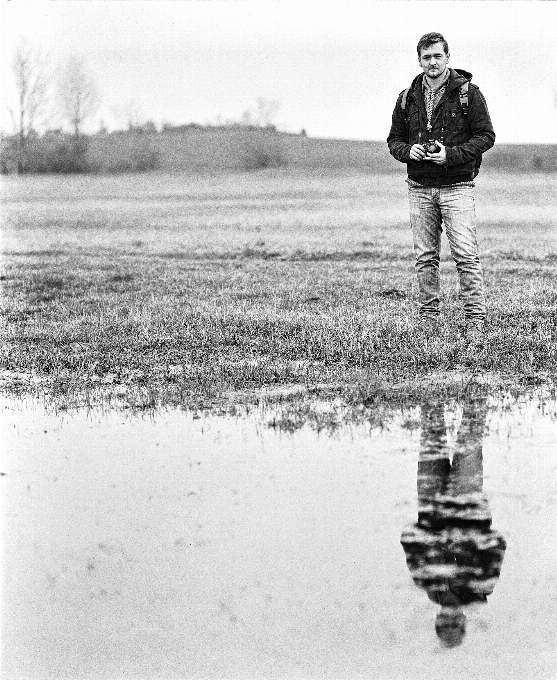 Biały woda fotografia czarny i biały
