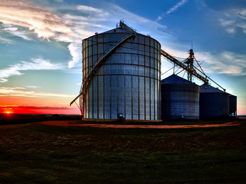 Silo sky architecture building